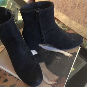 H&M Black Suede Boots Size 7.5